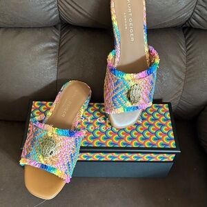 Kurt Geiger Colorful Woven Sandals